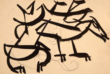 Gato atacando a perro, 1913